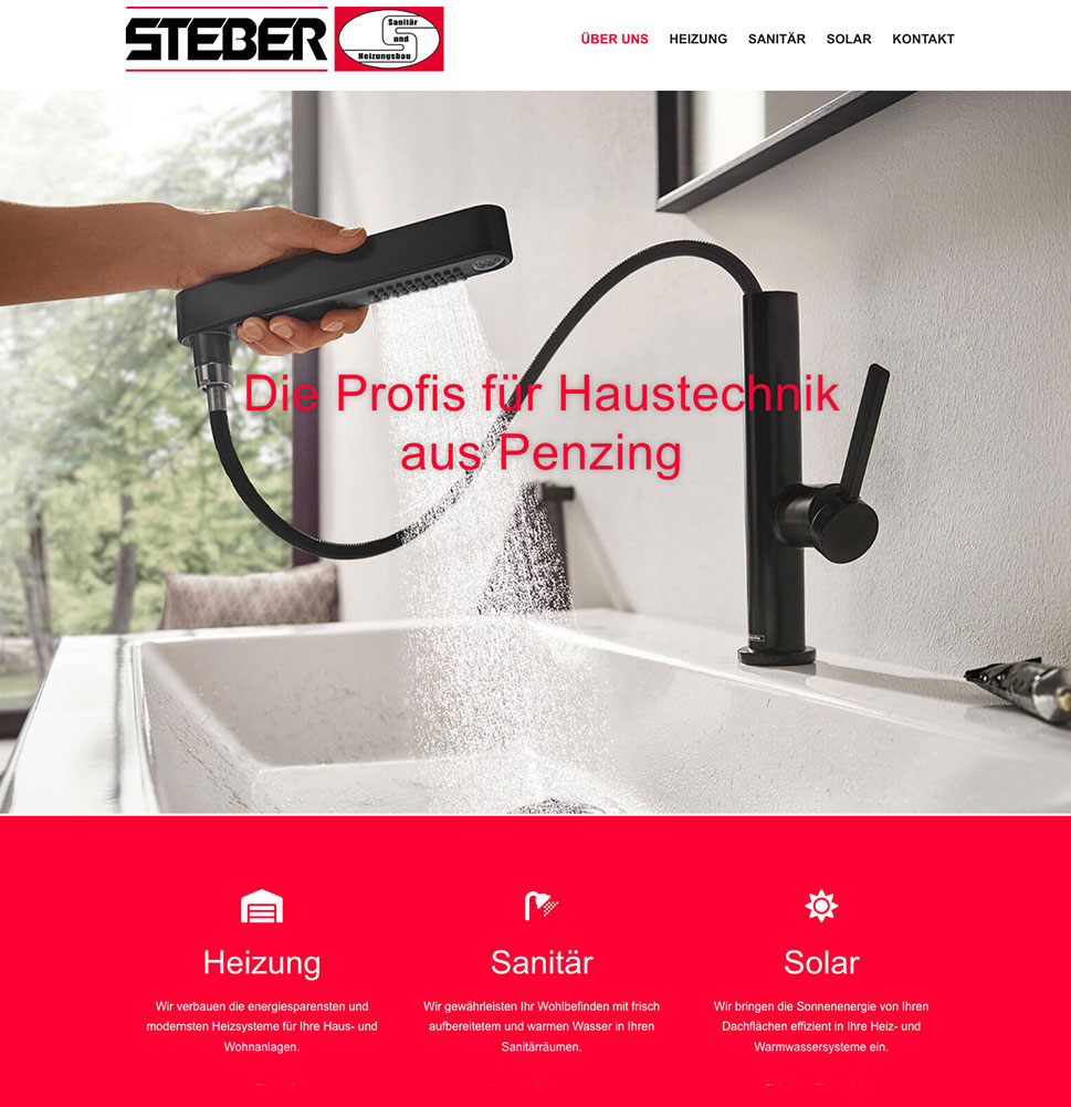 Steber Haustechnik Website