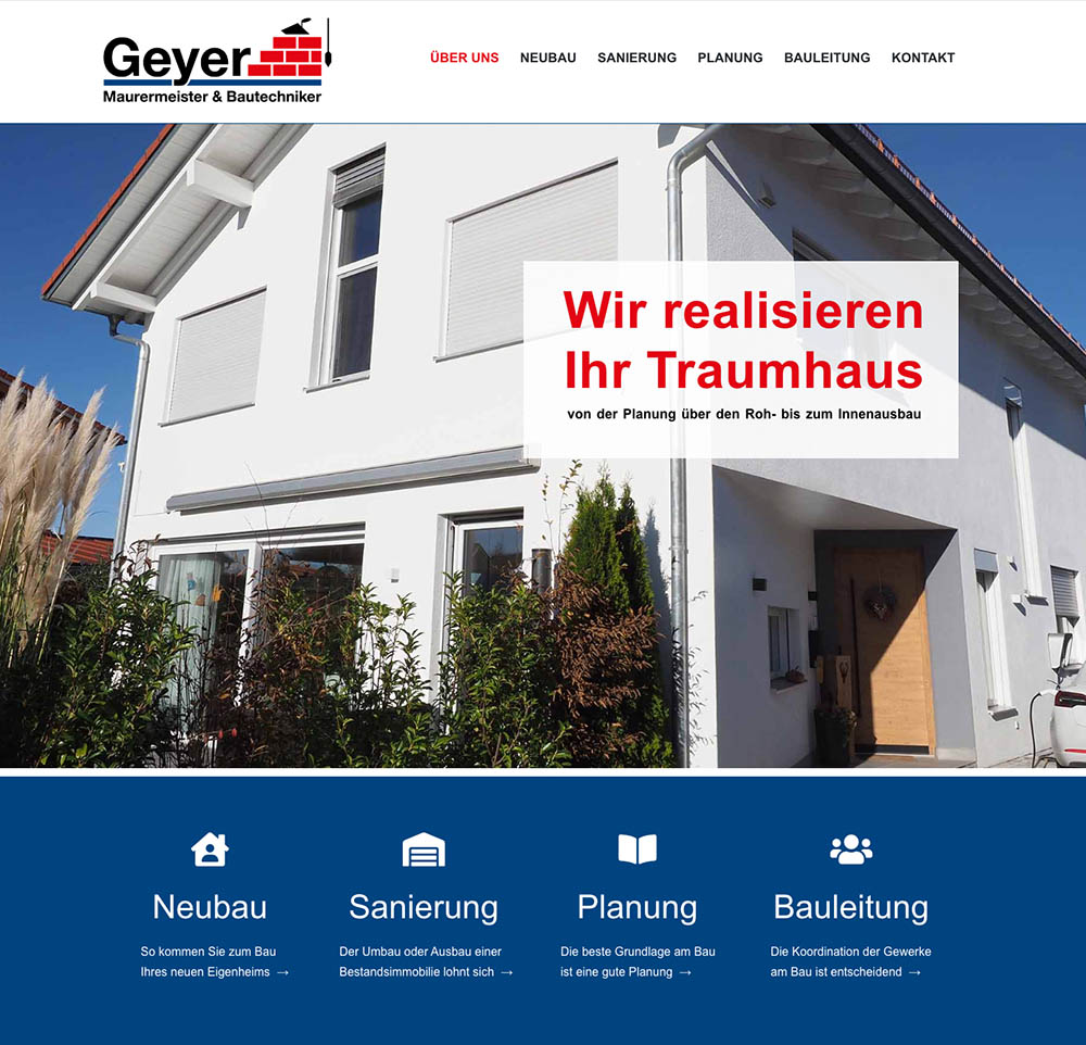 Geyer Bau Website